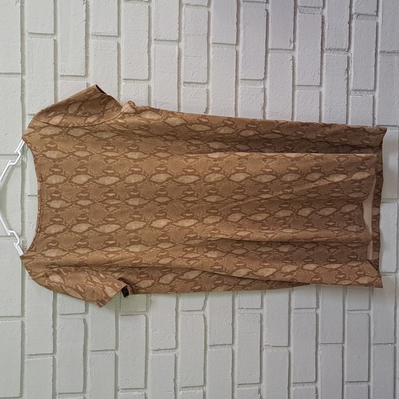 Lauren Ralph Lauren Snakeskin Print Short Sleeve Midi Dress. Size 2X  NWT - Picture 5 of 8